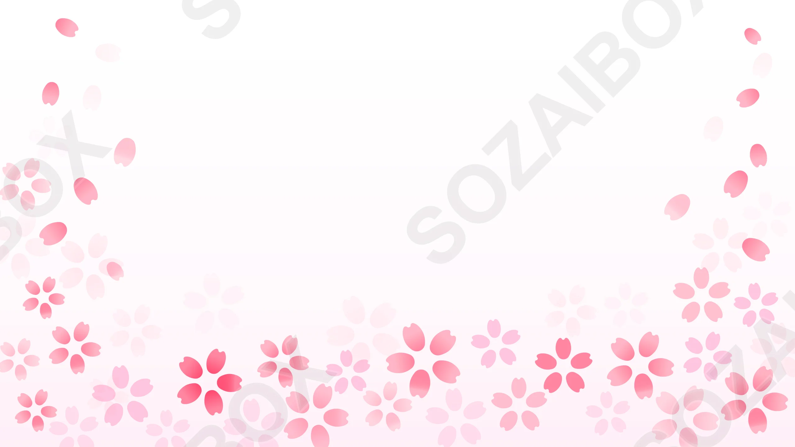 春を彩る桜の綺麗なフレーム背景 5