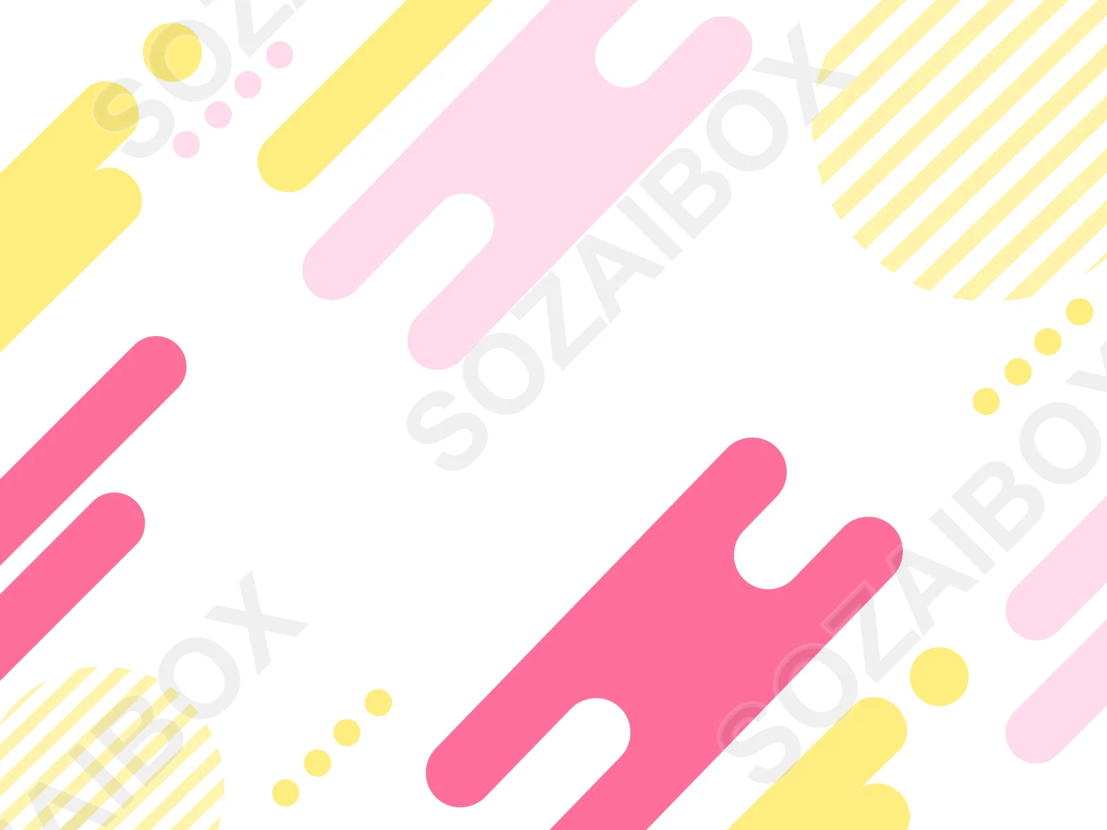 ポップな幾何学模様の背景イラスト・全面(ピンク・イエロー系)
