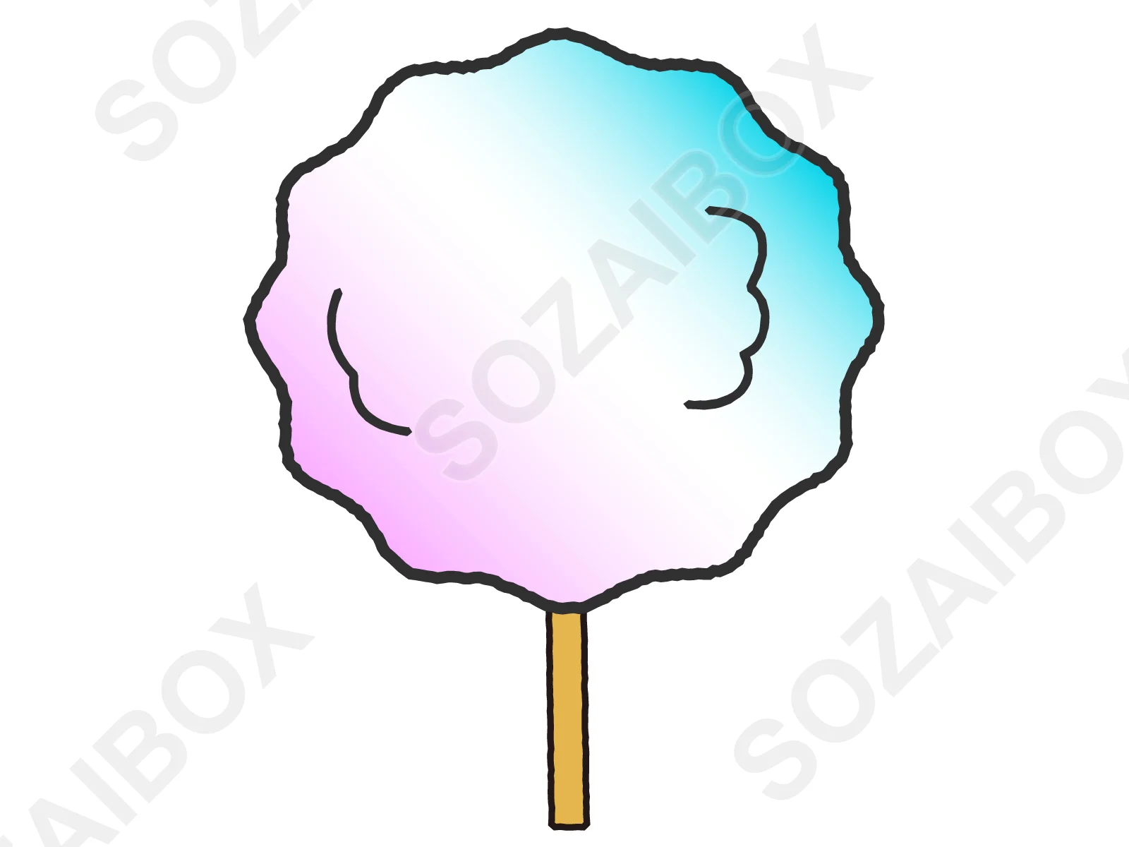 綿菓子イラスト素材/お祭り・縁日