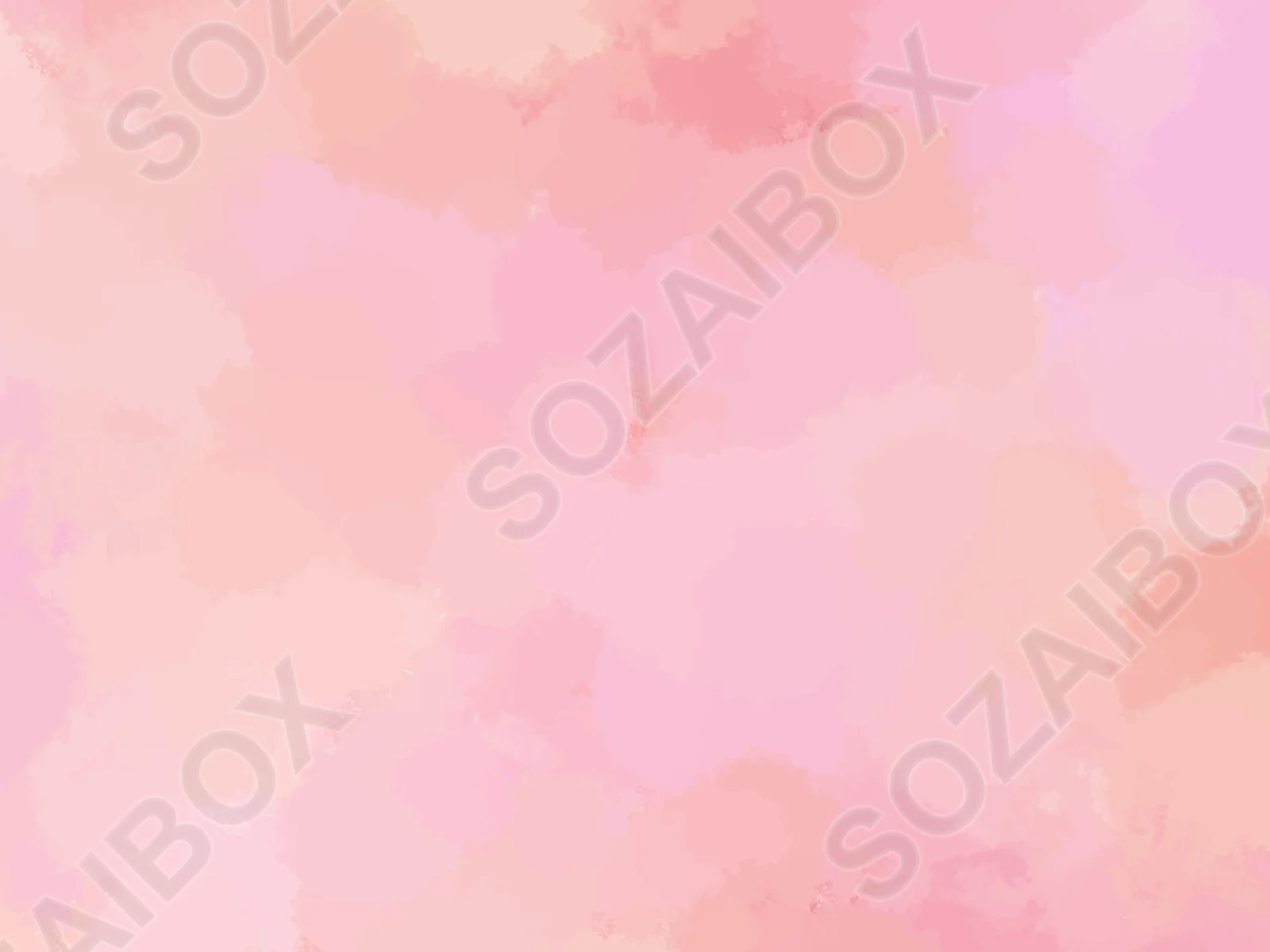 ピンク・オレンジ系水彩テクスチャ背景イラスト