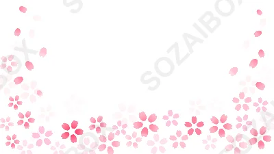 春を彩る桜の綺麗なフレーム背景　6