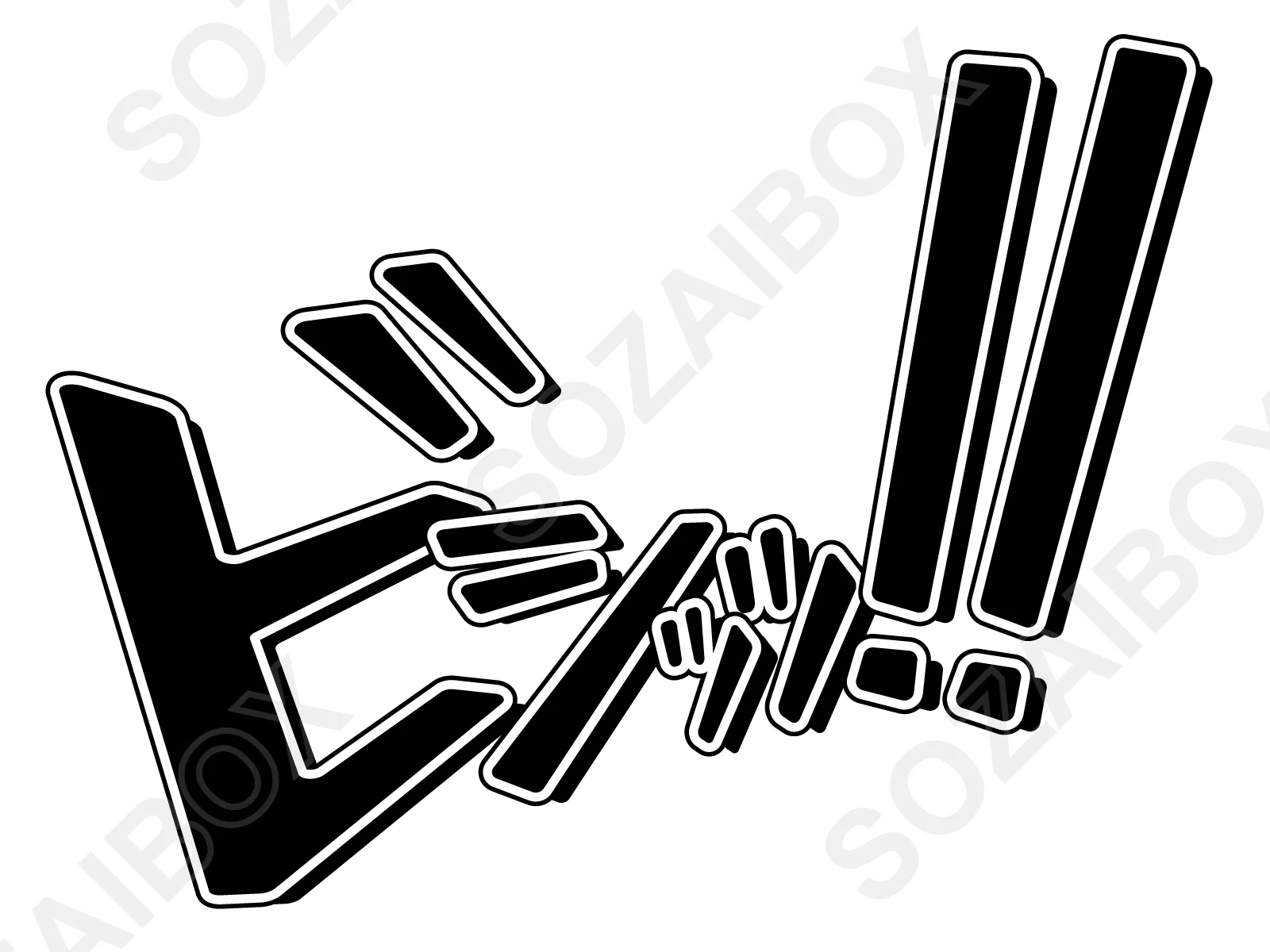 アメコミ擬音ポップ文字|漫画風デザイン素材 27