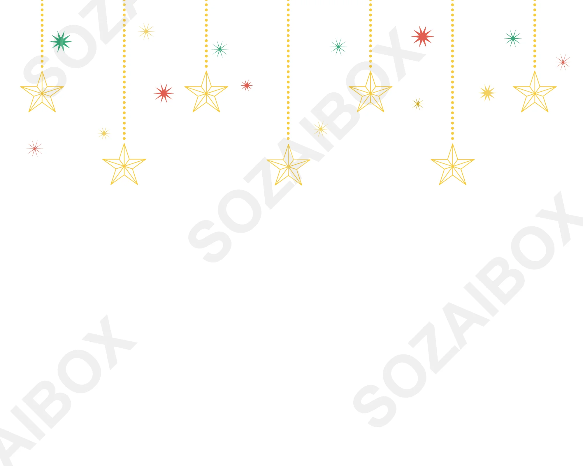 クリスマス星オーナメントの上部フレーム素材