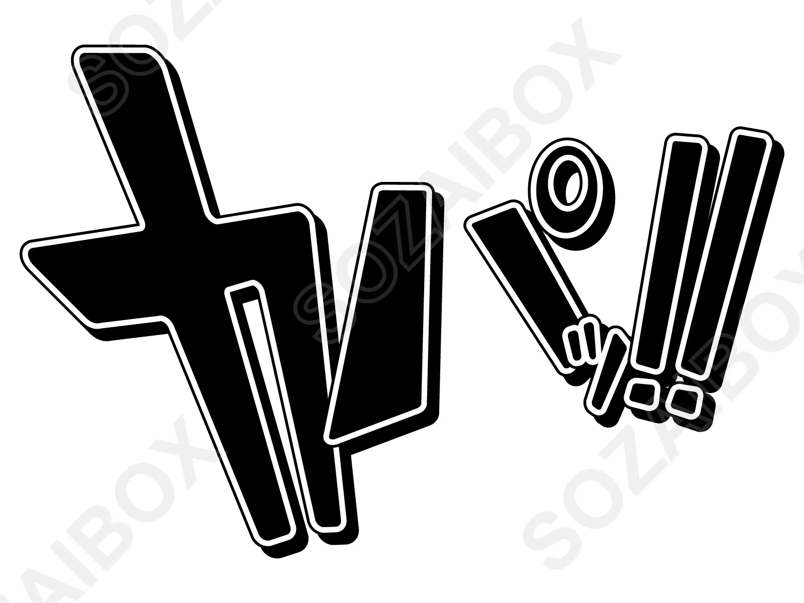 アメコミ擬音ポップ文字|漫画風デザイン素材 36