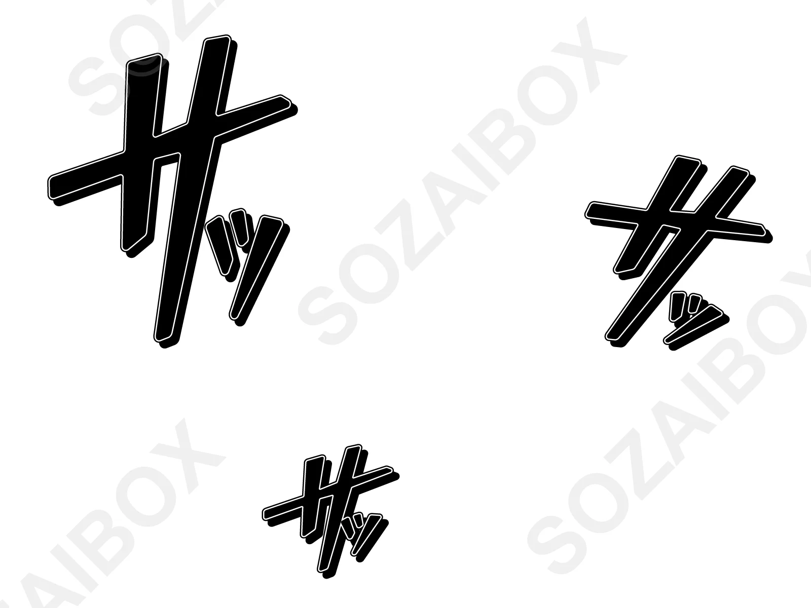 アメコミ擬音ポップ文字|漫画風デザイン素材 39