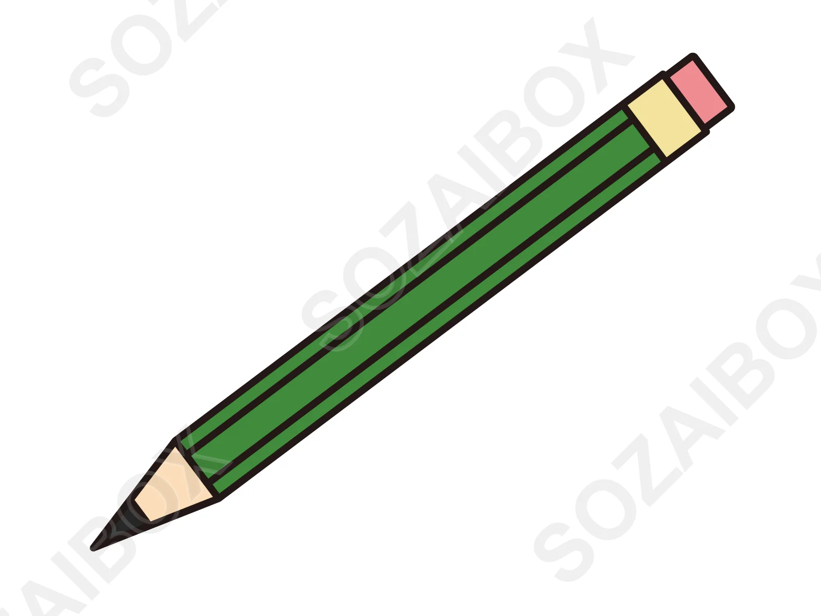 シンプルで使いやすい鉛筆のイラスト素材