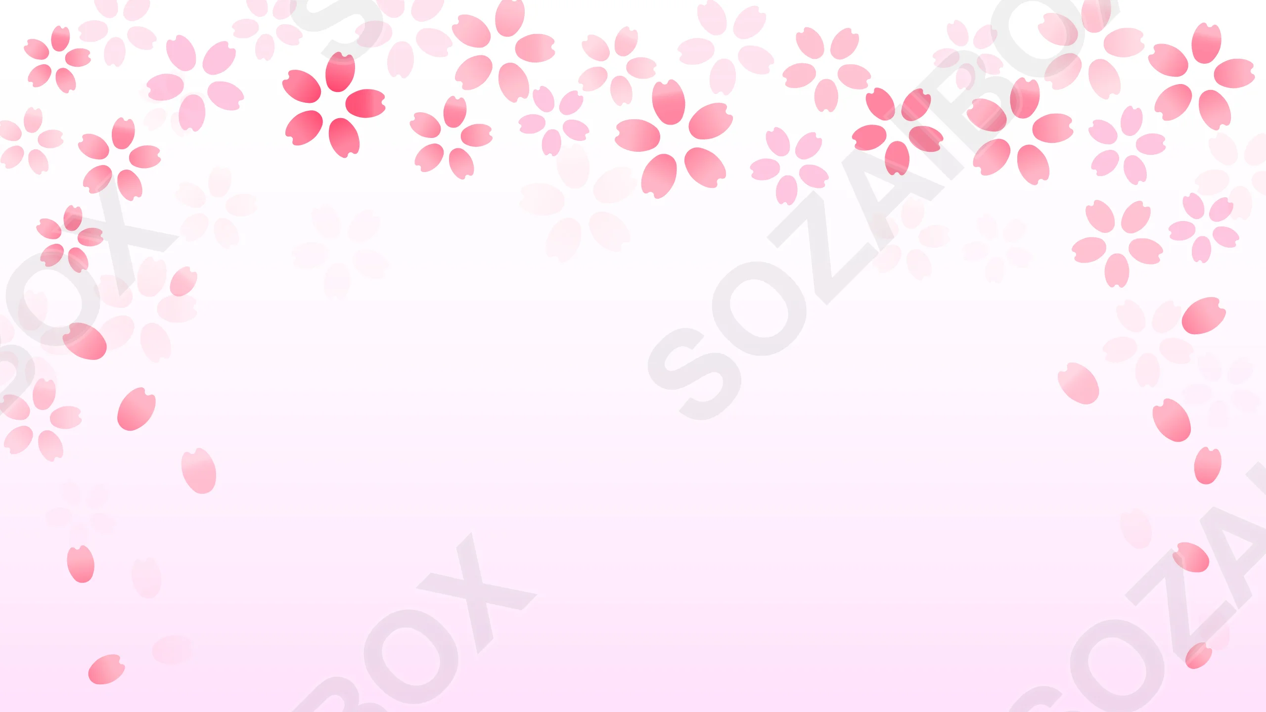 春を彩る桜の綺麗なフレーム背景 10